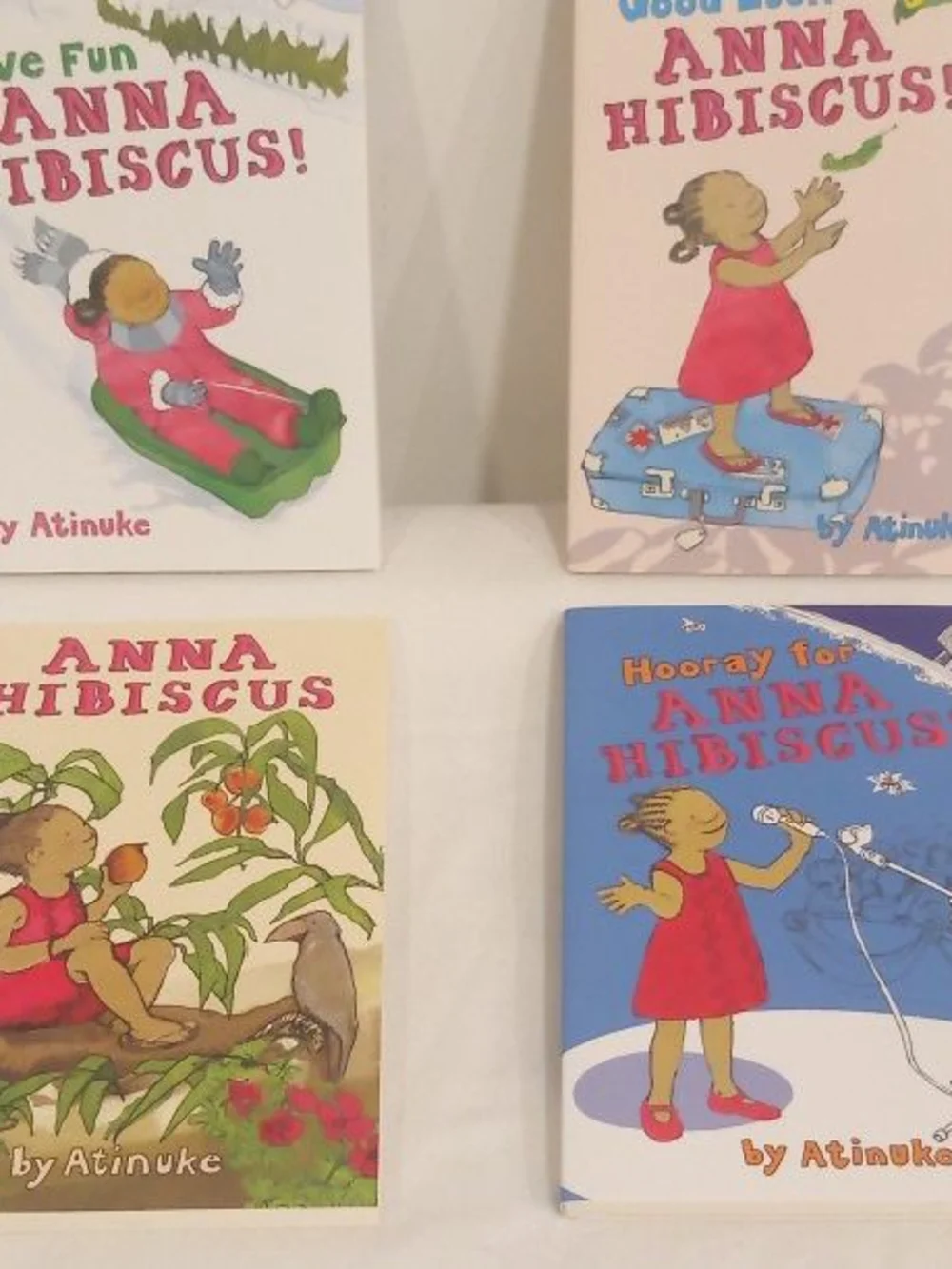 Anna Hibiscus! Children's Book Set - Red & Blue Covers